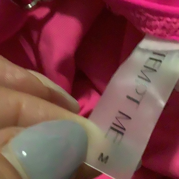 Vibrant Pink Ruffled One Piece Swimsuit with Deep V-Neck - Picture 11 of 12